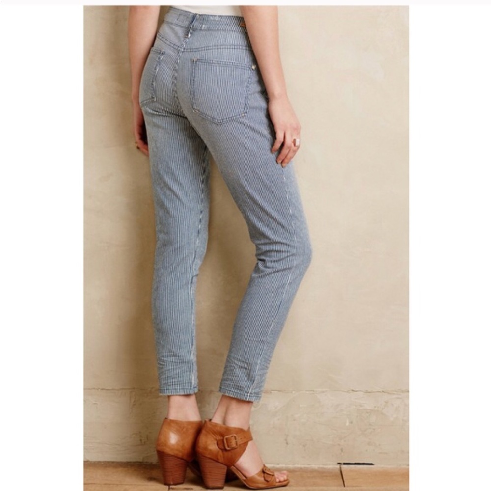 Anthropologie Pilcro Stet Railroad Striped Jeans - Picture 3 of 8